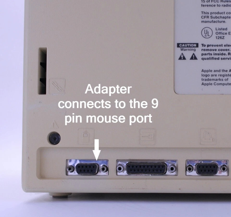 USB to Vintage Mac 9-Pin Mouse Adapter | Classic Macintosh